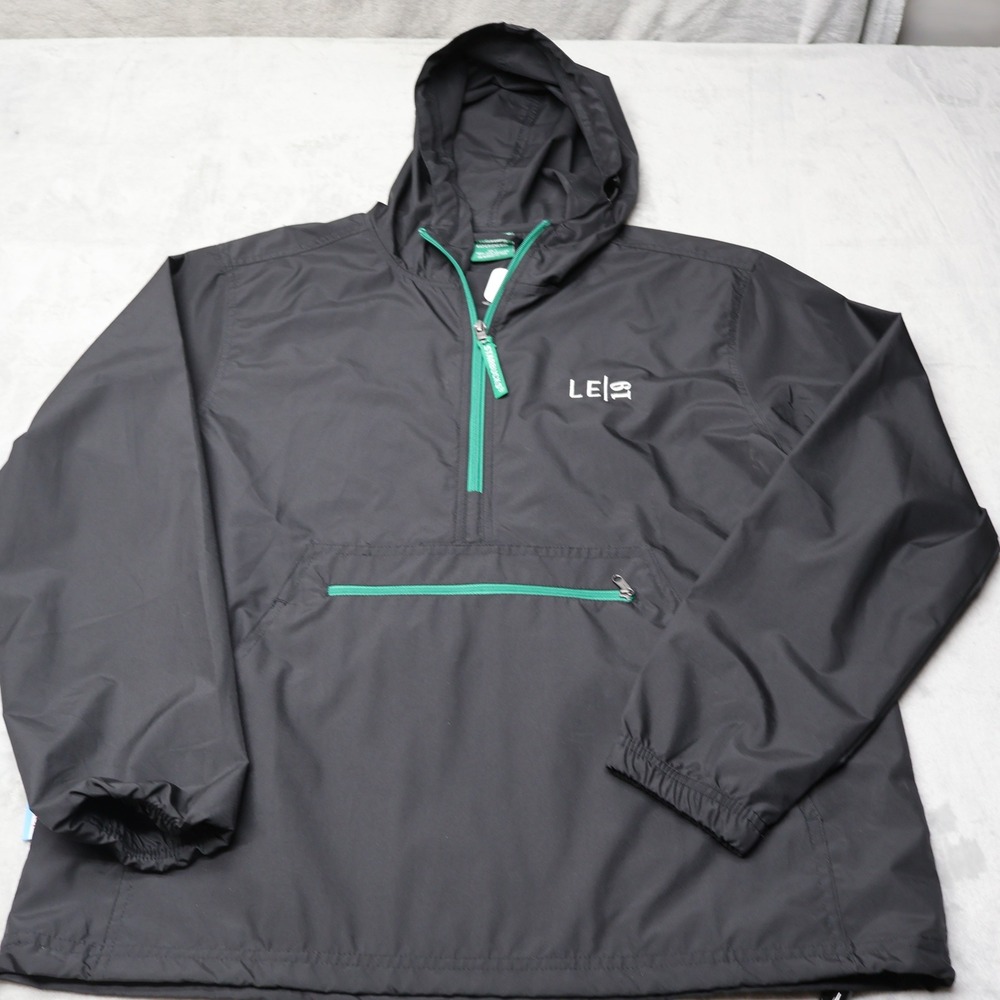 Starbucks Windbreaker Mens Small Black Polyester Quarter Zip Leadership 2019 NEW